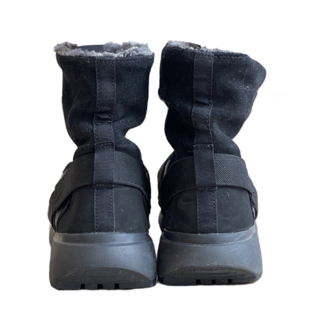 Nike Golkana Triple Black Suede Faux Fur Winter Boot / Bootie, Sz 7.5 - Picture 11 of 13